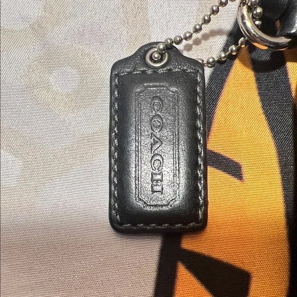 Coach Vintage Black Signature Jacquard Studded Wristlet. #42015 - Picture 2 of 11